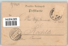 08118 O9509 Hartenstein b Zwickau 1896 Lithographie Prinzenhöhe Forsthaus Schloss Hartenstein