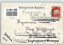 67433 W6730 Neustadt an der Weinstraße 1900 Gebrauchsspuren Lithographie Städt. Krankenhaus Hambcher Schloss