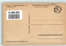 86633 W8858 Neuburg a d Donau - Nr. 1143 Fliegeraufnahme Flug-Postkarte D.R.G.M. Nr. 699 468