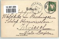 Alb. Erich Goldschmid Schaufenster Verlag Seiling Noten Rheingold Wotan: Den Ring muß ich haben Adelskorrespondenz Humor 1897 Künstlerkarte