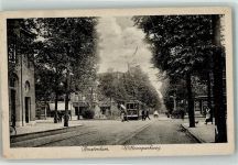 1001 Amsterdam 1922 - Willemsparkweg Straßenbahn Nr. 196