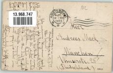 1001 Amsterdam 1922 - Willemsparkweg Straßenbahn Nr. 196