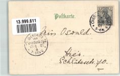 W1000 Tiergarten Wappen Bismarckdenkmal 1901 Prägedruck