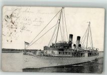 Stettin Szczecin 1919 Foto AK Dampfschiff S.S. Imperator