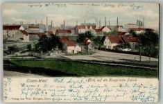 45127 W4300 Essen , Ruhr 1907 - Blick auf die Krupp`sche Fabrik