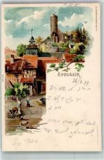 65817 W6239 Eppstein , Taunus 1899 Lithographie sign. Hartmann A.