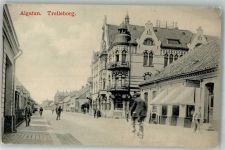 Trelleborg 1912 Foto AK Fahrrad Geschäft Algatan