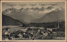 6100 Seefeld in Tirol um 1920-30 - Seefeld im Taunus mit den Kalkkögeln,Chizzali