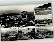 Budva 1966 Foto AK Hotel Schwimmbad Strand