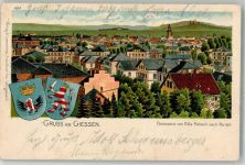 35390 W6300 Gießen , Lahn 1903 Lithographie