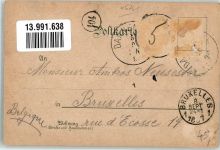 67814 W6765 Dannenfels , Pfalz 1897 Gebrauchsspuren Lithographie Waldhaus Ludwigs Turm Motkefels Falkenstein