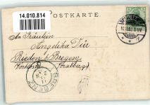 27568 W2850 Bremerhaven 1903 Prägedruck Leuchtturm Roter Sand