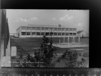 67454 W6733 Haßloch , Pfalz GLASNEGATIV Staatliche Realschule