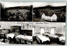 36129 W6412 Altenfeld , Rhön Foto AK Gasthaus an der Fulda