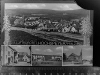 67691 W6755 Hochspeyer GLASNEGATIV Mehrfachbildkarte