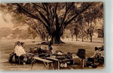 Surabaya Soerabaja 1912 Foto AK Gasthaus Java Tracht Ort lt. Stempel