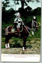 04860 O7290 Torgau 1906 Foto AK Uniform Torgauer Geharnischter mit vollständiger Ausrüstung