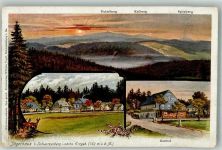 08340 O9430 Schwarzenberg /Erzgeb. 1921 Gebrauchsspuren Gasthaus Jägerhaus