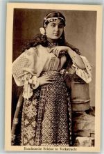 Volks- Tracht Frau Trachten Rumänien 1917 Foto AK