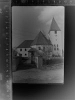 92358 W8431 Seubersdorf , Oberpf GLASNEGATIV Kirche