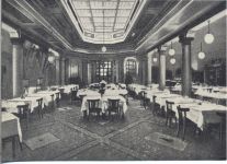 um 1940 - Mailand: Emilio Restaurant, Speisesaal AKU1
