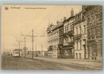 Zeebrugge Foto AK Straßenbahn Blankenbergsche Buitensingel