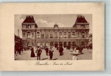 Brüssel Bruxelles Foto AK Bahnhof du Nord