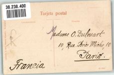 Valencia 1908 Foto AK Liebespaar Marke Bildseitig