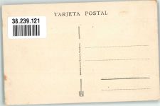 Barcelona 1928 Foto AK Straßenbahn Calle de Cortes Universität Marke bildseitig