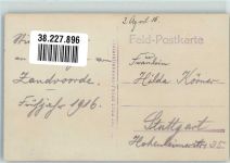 Zandvoorde Belgien Ort handschriftlich Flurkreuz / Marterl 1916