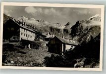 Berliner Hütte 1952 Foto AK Gasthaus