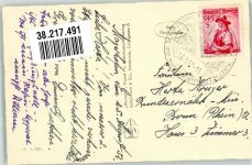 Berliner Hütte 1952 Foto AK Gasthaus