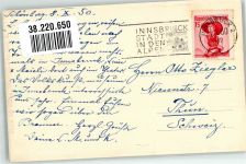 6020 Innsbruck 1950 Foto AK Maria Theresienstrasse Denkmal Säule