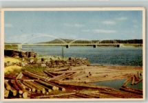 Kramfors Foto AK Brücke über Angermanälven