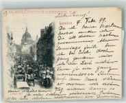 London 1899 Foto AK Ludgate Hill