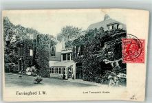Ryde 1903 Foto AK Farringford Lord Tennyson´s House Marke bildseitig