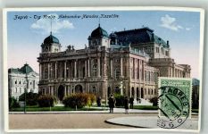 Zagreb 1917 Foto AK Theater Marke bildseitigw
