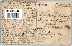 Bilbao 1907 Foto AK Puente de la Merced Marke Bildseitig