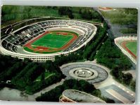 00100 Roma Rom 1960 Foto AK Fliegeraufnahme Olympic Stadion