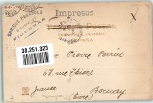 Aranjuez 1905 Foto AK Presa del Jardin de la Isla Marke bildseitig