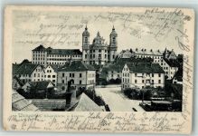 88250 W7987 Weingarten , Württ 1904 - Klosterkirche mit Kaserne