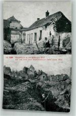 10500 La Ville-aux-Bois Foto AK WK I Trümmer 1915