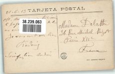 Madrid Foto AK Banco de Espafia Marke bildseitig