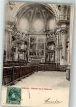 Valencia Foto AK Kathedrale innen Marke bildseitig