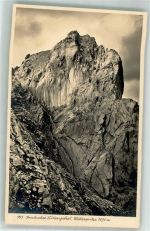 6654 Holzgau 1958 Foto AK Wetterspitze Hüttenstempel Ansbacher Hütte