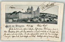 88250 W7987 Weingarten , Württ 1905 - Klosterkirche mit der Benediktiner-Abtei