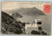 San Sebastian Donostia Foto AK Atalaya del Castillo y Monte Igueldo Marke bildseitig
