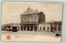 Brüssel Bruxelles Foto AK Bahnhof du Luxemburg