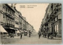 Leuven Louvain / Löwen 1917 Foto AK Feldpost WK I Rue de la Station