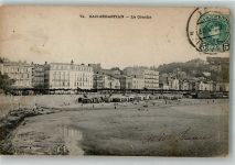 San Sebastian Donostia Foto AK Schwimmbad la Concha Marke bildseitig